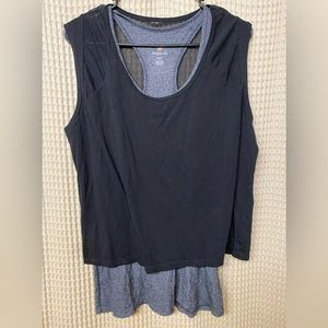 Tangerine Cute two in one top. Size m NWOT